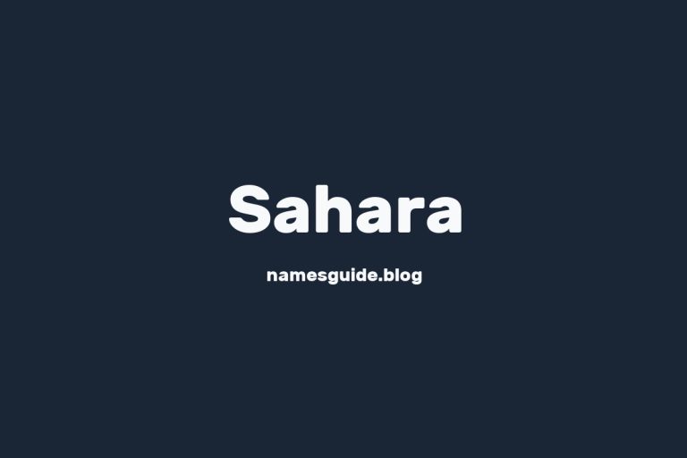 38+ Perfect Middle Names for Sahara: Find the Best Fit