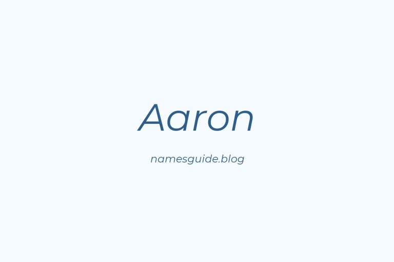 61+ Middle Names for Aaron: Find the Perfect Fit