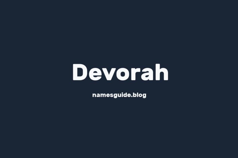 44+ Beautiful Middle Names for Devorah