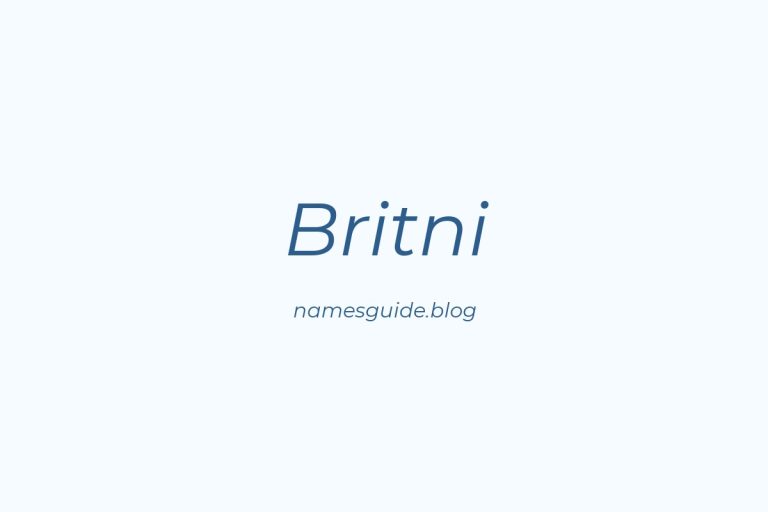41+ Middle Names for Britni: The Perfect Complement
