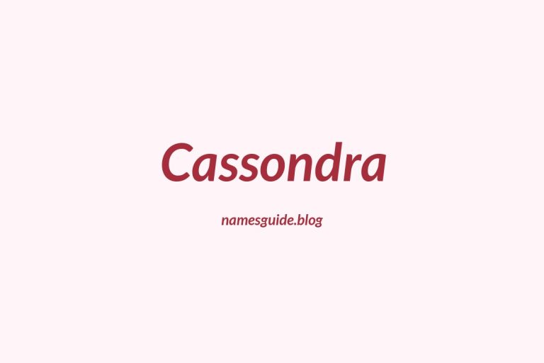 43+ Beautiful Middle Names for Cassondra