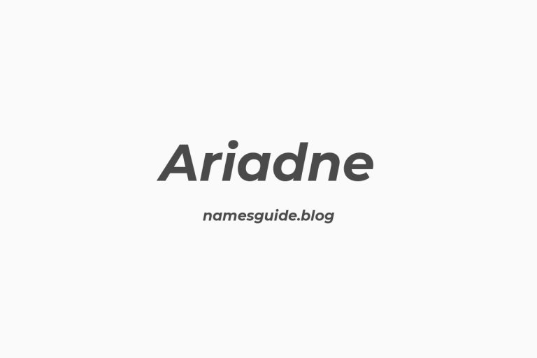 56+ Beautiful Middle Names for Ariadne