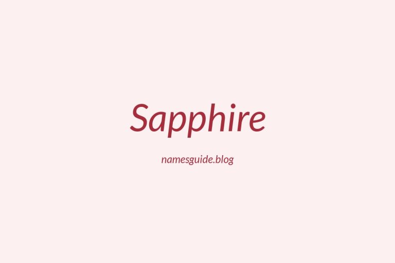 50+ Beautiful Middle Names for Sapphire