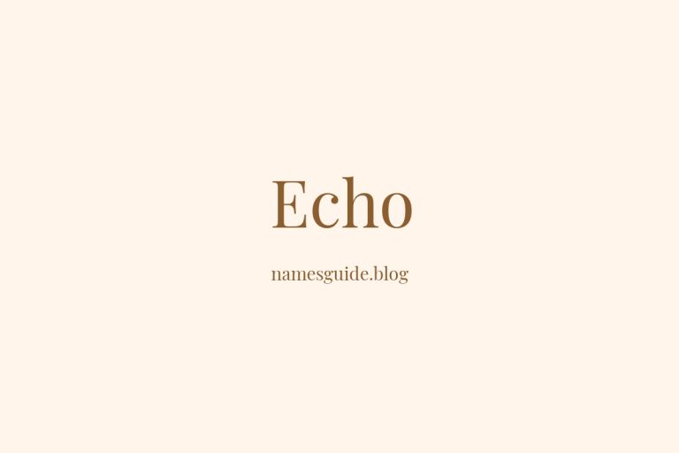 84+ Beautiful Middle Names for Echo: The Ultimate List