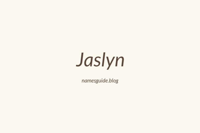 42+ Beautiful Middle Names for Jaslyn