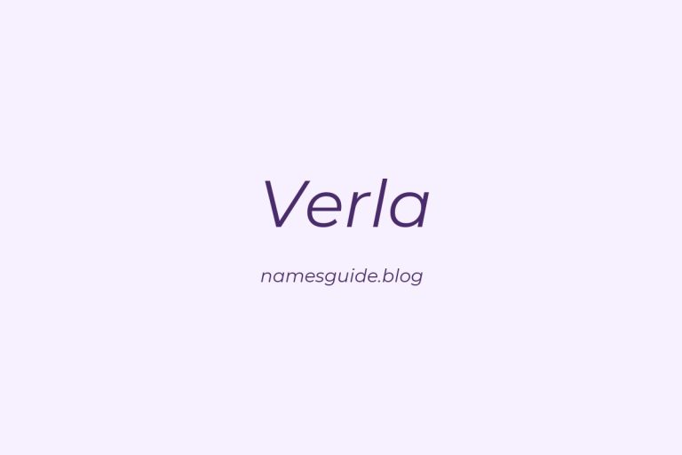 65+ Beautiful Middle Names for Verla: Find the Perfect Match