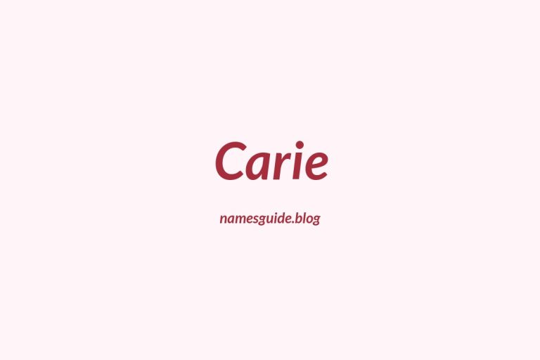 61+ Perfect Middle Names for Carie