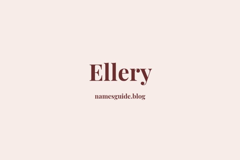 79+ Perfect Middle Names for Ellery