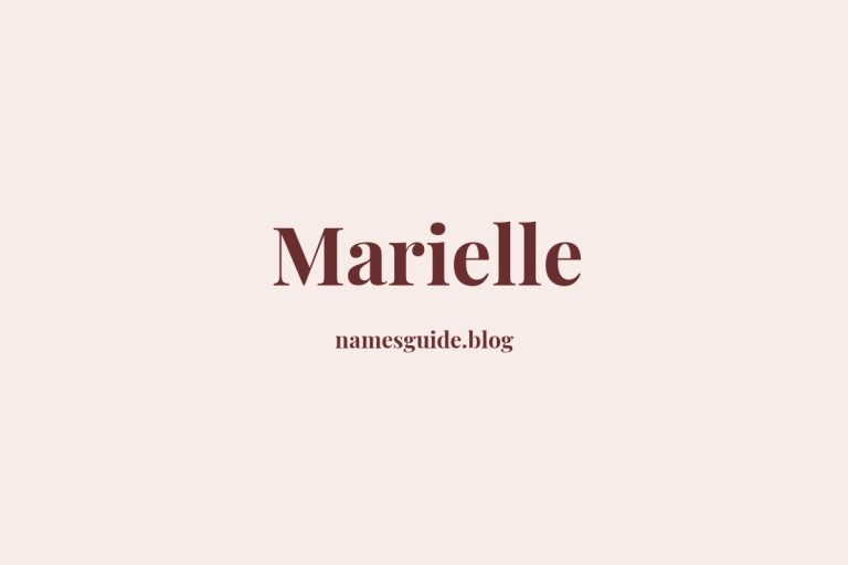 58+ Beautiful Middle Names for Marielle