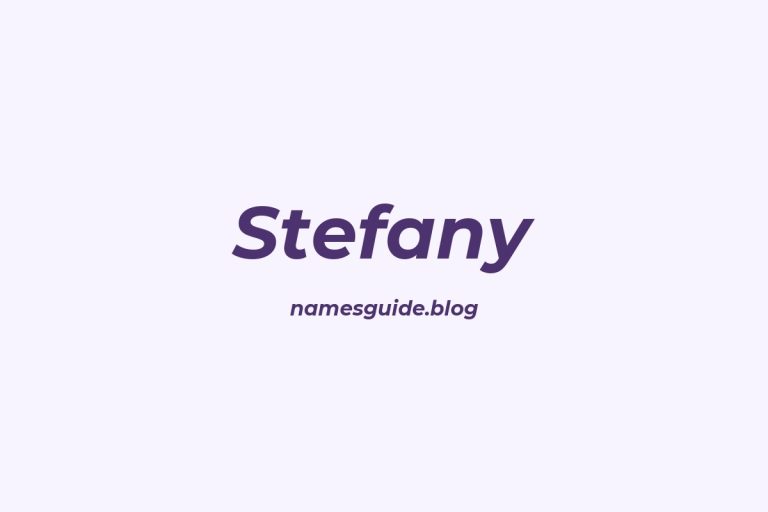 54+ Beautiful Middle Names for Stefany