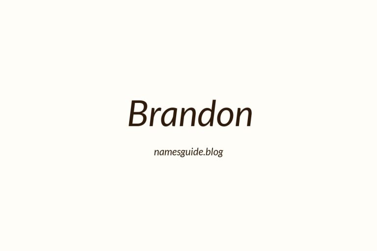 51+ Perfect Middle Names for Brandon