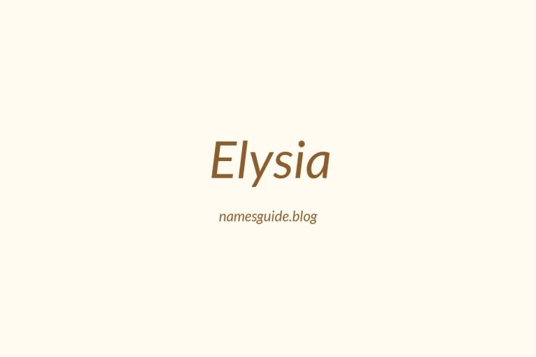 36+ Middle Names for Elysia: The Perfect Complement