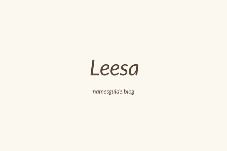 53+ Middle Names for Leesa: The Perfect Complement