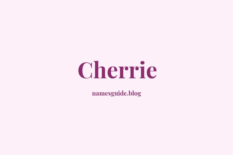 71+ Sweet & Unique Middle Names for Cherrie