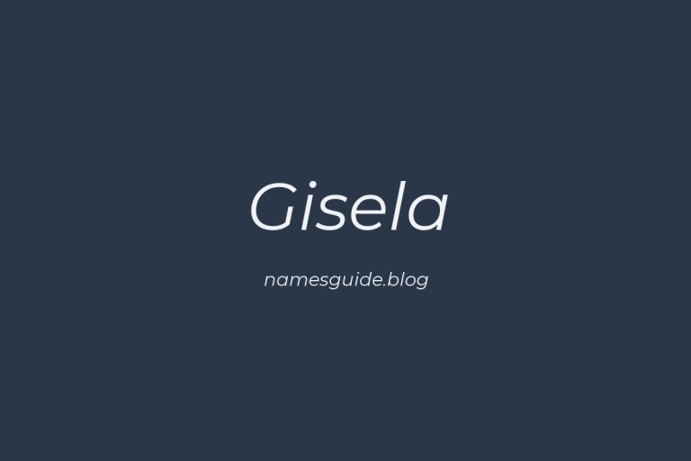 48+ Beautiful Middle Names for Gisela