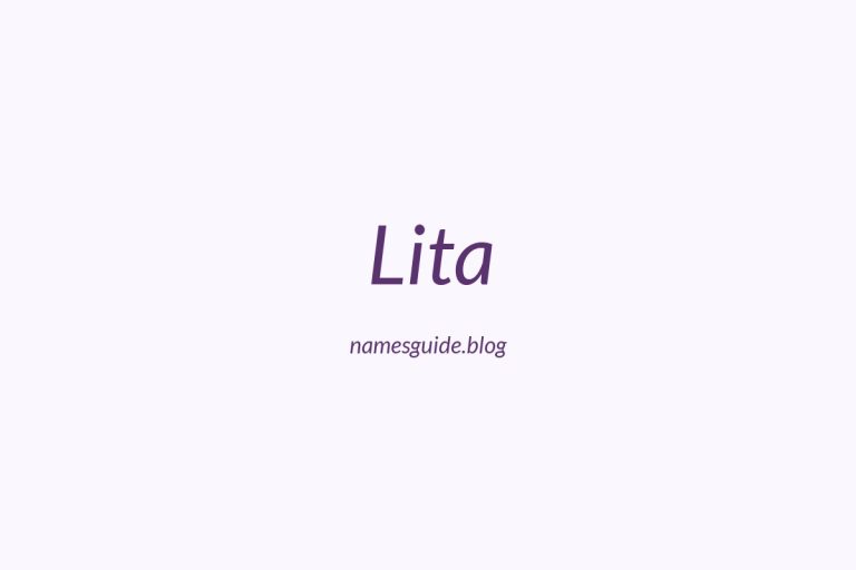 70+ Beautiful Middle Names for Lita: Find the Perfect Fit