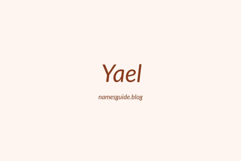 78+ Elegant Middle Names for Yael: Find the Perfect Match
