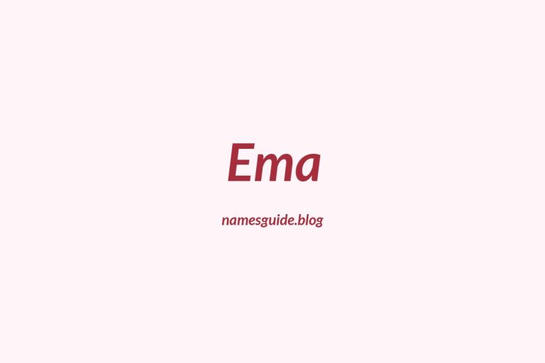 52+ Beautiful Middle Names for Ema