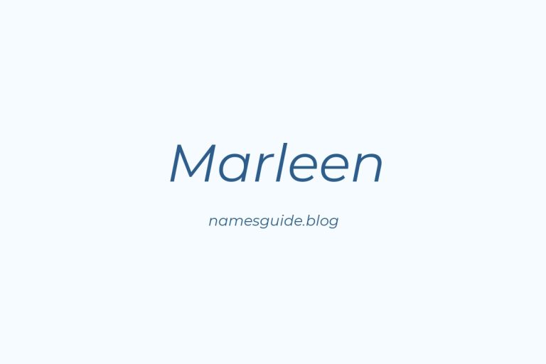 40+ Beautiful Middle Names for Marleen