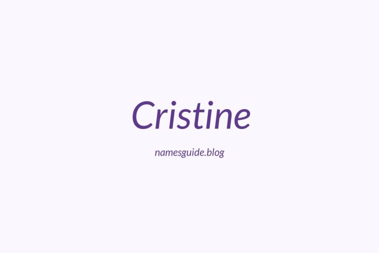 56+ Beautiful Middle Names for Cristine