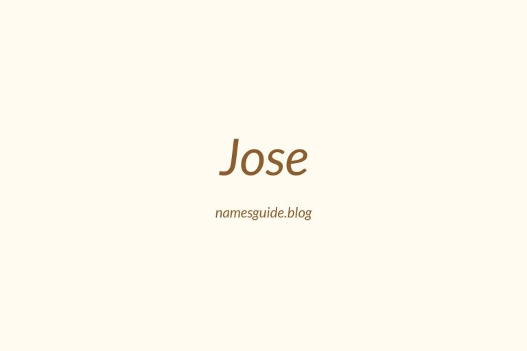 72+ Middle Names for Jose: The Ultimate Guide