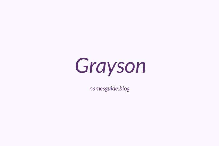 50+ Perfect Middle Names for Grayson