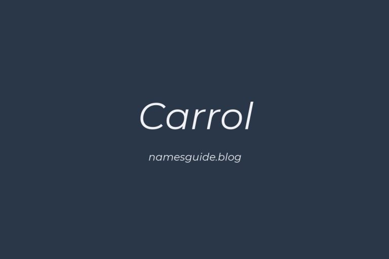 64+ Middle Names for Carrol: The Ultimate Guide