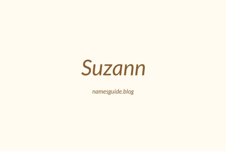62+ Beautiful Middle Names for Suzann