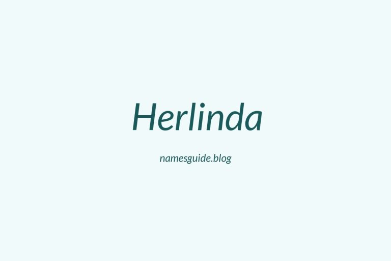 41+ Beautiful Middle Names for Herlinda