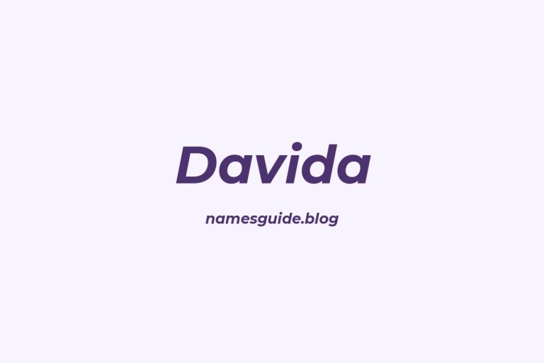 74+ Middle Names for Davida: The Ultimate Guide