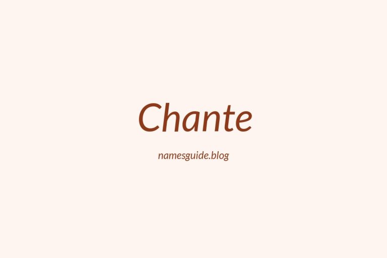 49+ Beautiful Middle Names for Chante