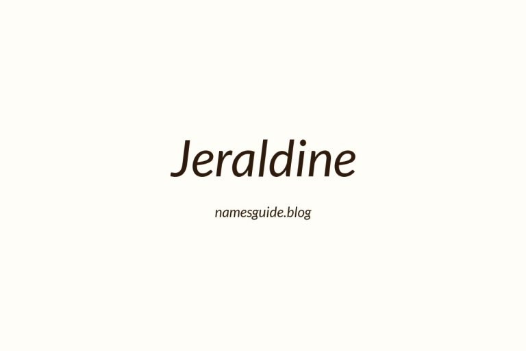 83+ Perfect Middle Names for Jeraldine: Find the Ideal Match