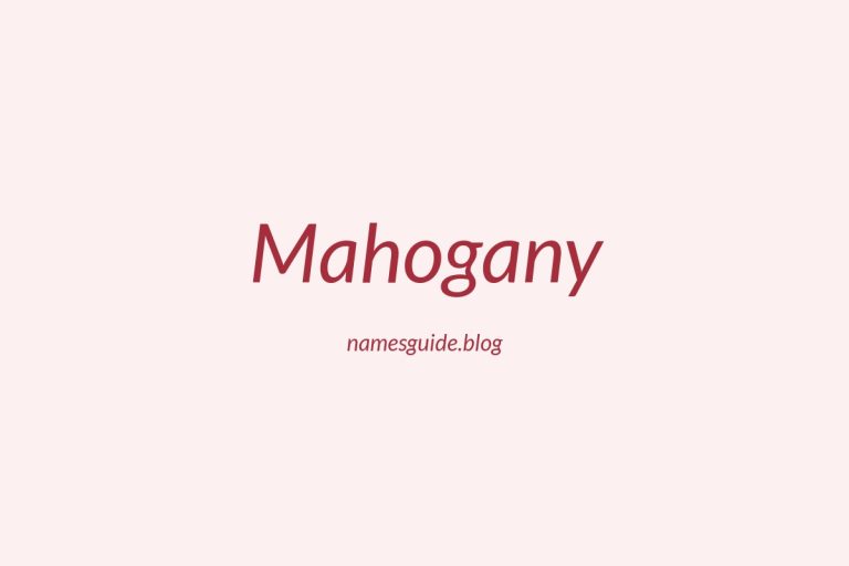 85+ Beautiful Middle Names for Mahogany