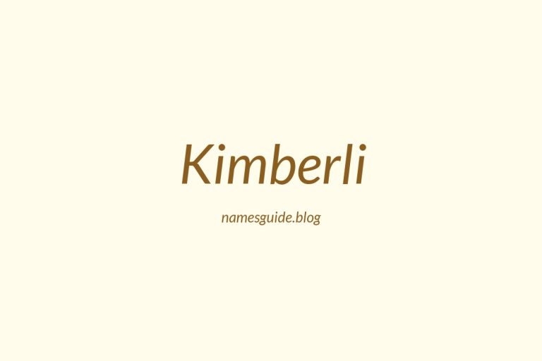 39+ Perfect Middle Names for Kimberli