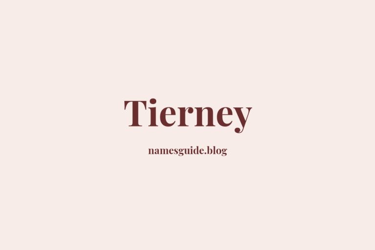 53+ Beautiful Middle Names for Tierney