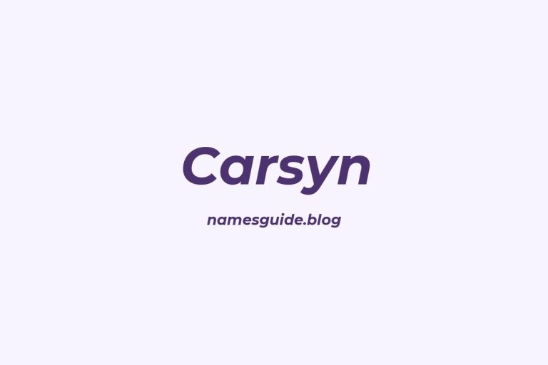 71+ Perfect Middle Names for Carsyn