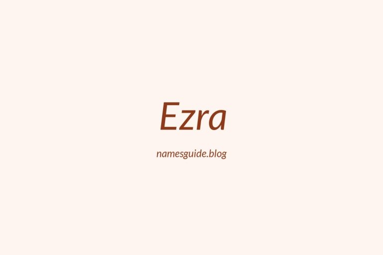 57+ Middle Names for Ezra: The Perfect Complement