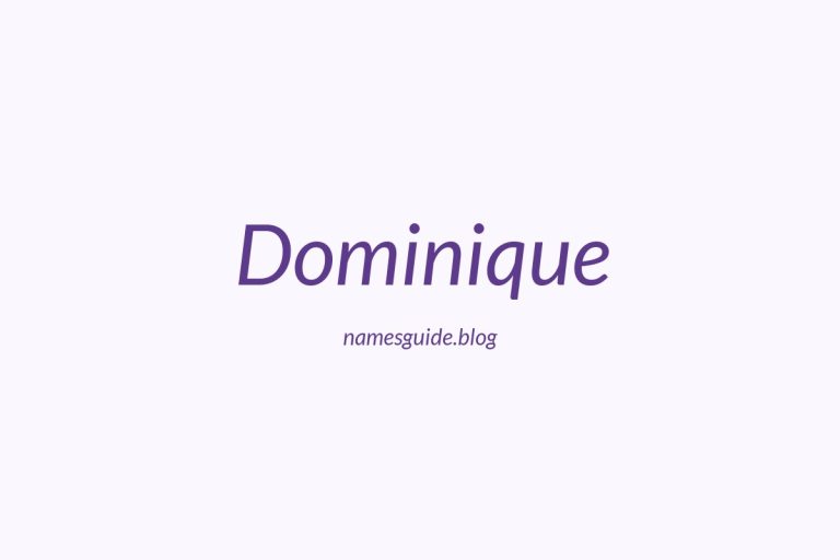 75+ Middle Names for Dominique: The Perfect Complement