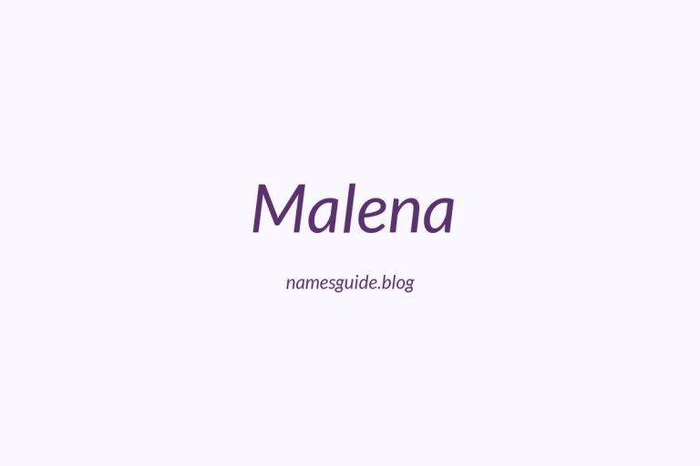 54+ Beautiful Middle Names for Malena