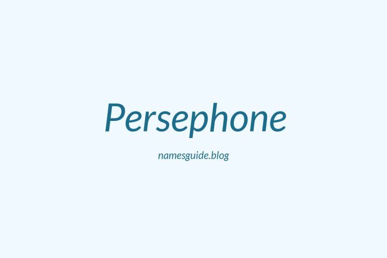 72+ Beautiful Middle Names for Persephone