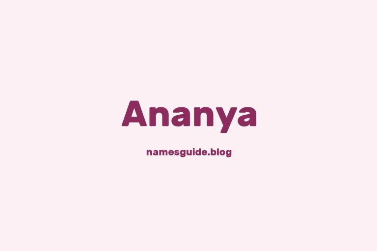 51+ Middle Names for Ananya: The Perfect Complement