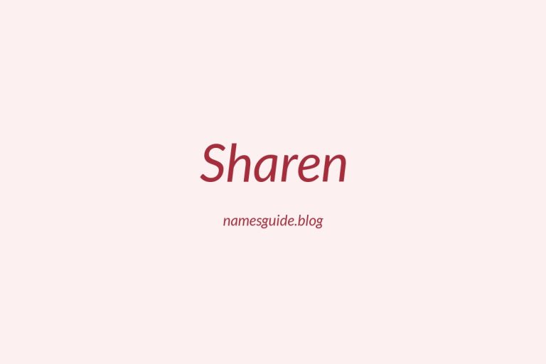 80+ Perfect Middle Names for Sharen