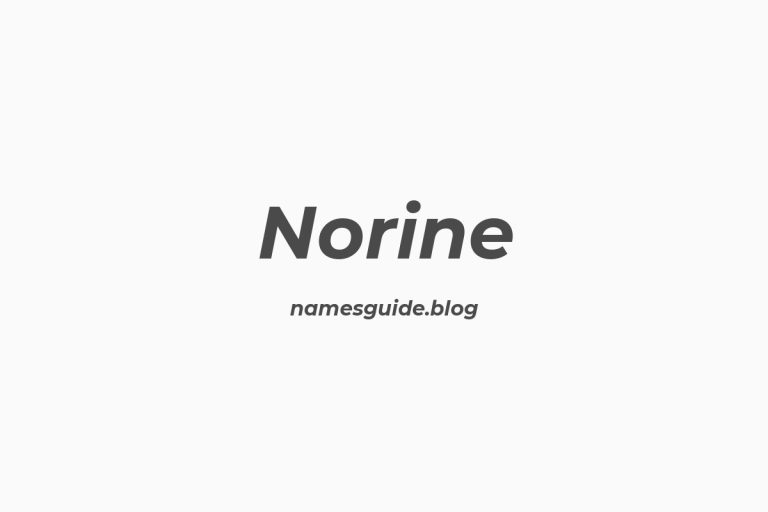 48+ Beautiful Middle Names for Norine