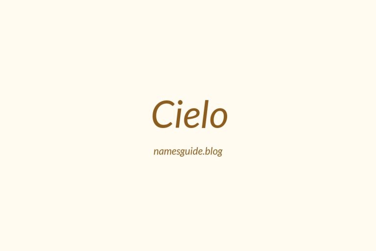 39+ Unique Middle Names for Cielo