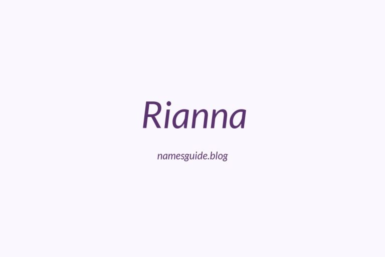 52+ Unique Middle Names for Rianna