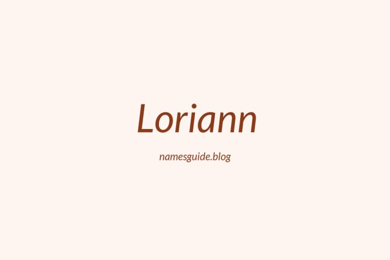55+ Unique Middle Names for Loriann