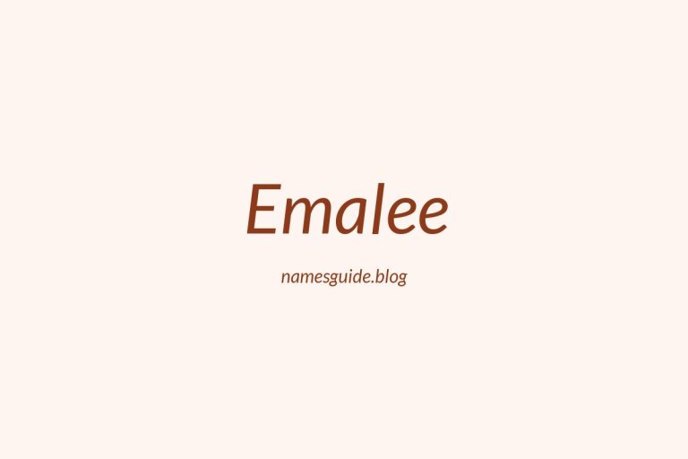 43+ Unique Middle Names for Emalee