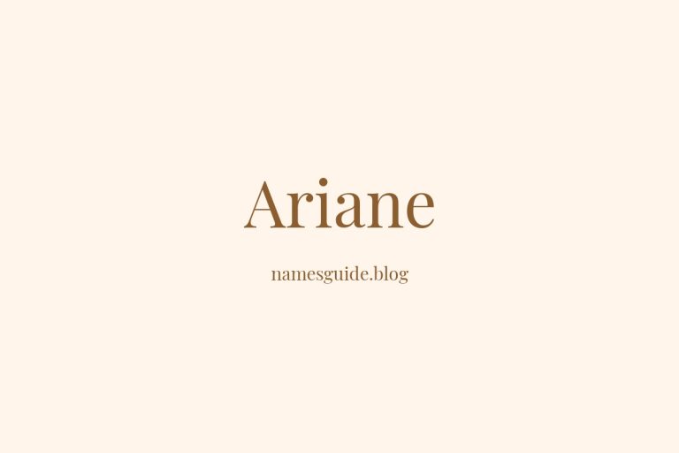 39+ Unique Middle Names for Ariane