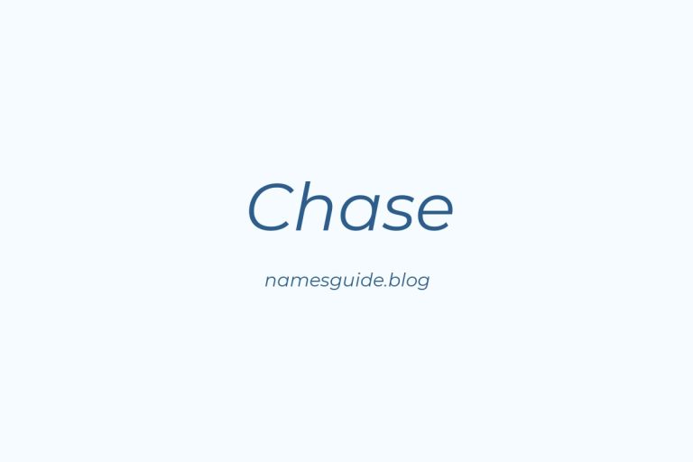 53+ Unique Middle Names for Chase
