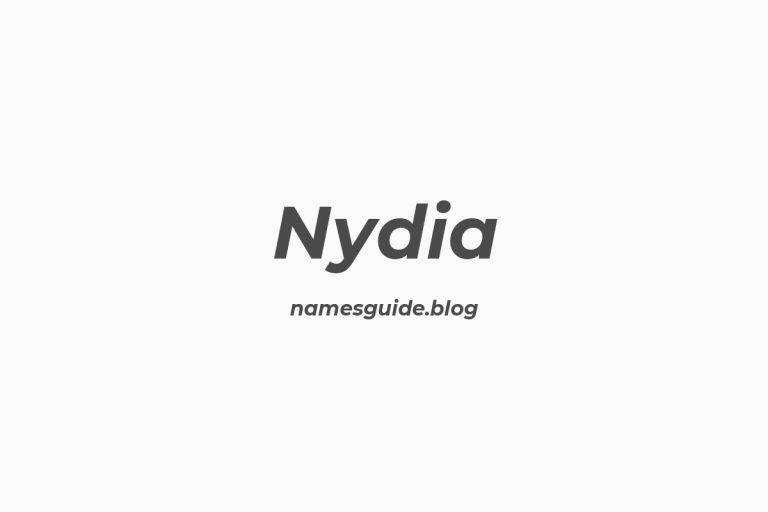 52+ Unique Middle Names for Nydia